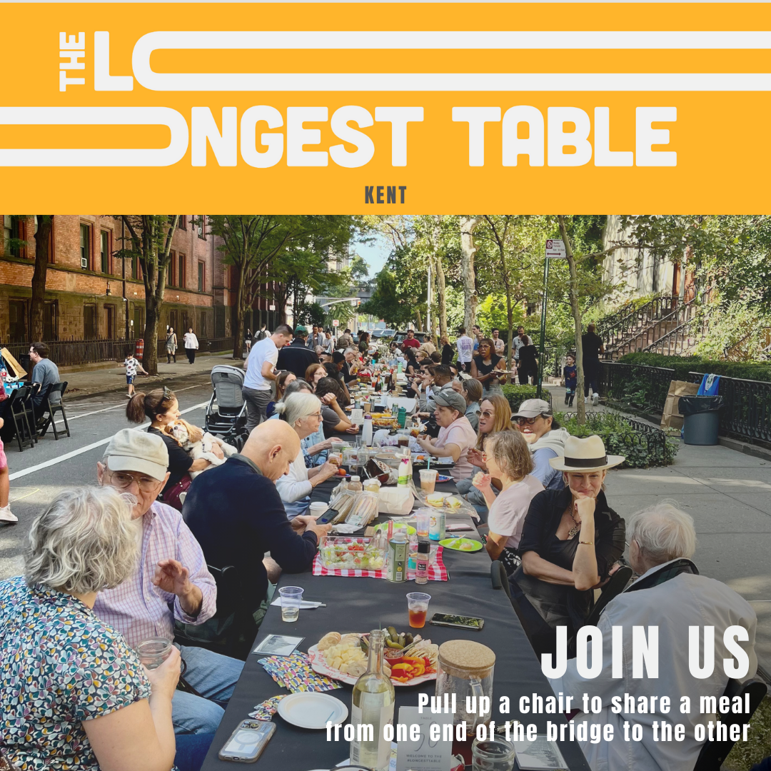 Dinner Table for 240 to be Set on W. Main St. Bridge in Kent  for Longest Table Event on Sunday, August 3